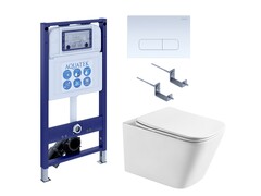 Aquatek SET Aquatek ЛИБРАT-INS25/KDI13 (рама INS-0000025+крепеж KKI-0000002+KDI-0000013+унитаз ЛИБРА AQ1505T-00 с тонким сиденьем soft-close) фото
