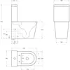 BelBagno BB2149CP-TOR/SC Чаша унитаза безободкового со смывом "Торнадо" с сиденьем дюропласт soft close, P-trap