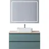 BelBagno KRAFT-1000-2C-SO-AO База под раковину подвесная с фрезерованными ручками по всей длине фасада с двумя выкатн. ящ., Голубой Мат.,1000x455x500