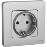 Розетка с заземлением - Legrand Inspiria - без шторок 16А 250В винтовые зажимы - алюминий — фото 17