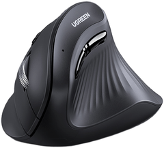 Мышь UGREEN MU008 25444 Wireless Vertical Mouse 2.4 GHz&BT, Black