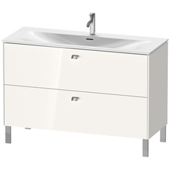 Duravit Brioso BR451402222 Тумба напольная под раковину # 234412, 2 ящика, 685x1220x479мм, цвет White High Gloss фото