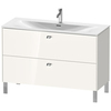 Duravit Brioso BR451402222 Тумба напольная под раковину # 234412, 2 ящика, 685x1220x479мм, цвет White High Gloss