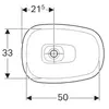 Geberit Citterio 500.542.01.1 Накладная раковина 56x40см, белый