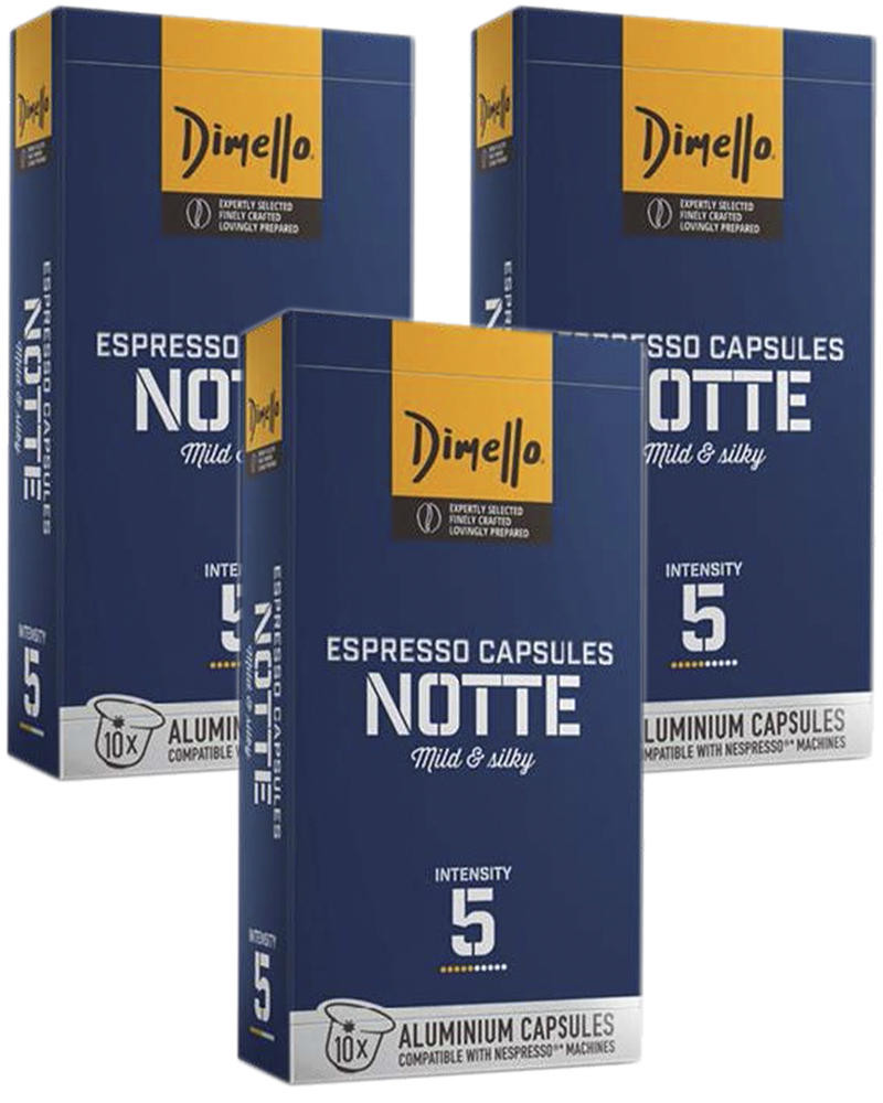 Dimello Кофе в капсулах Notte 10 шт. - 3 уп.