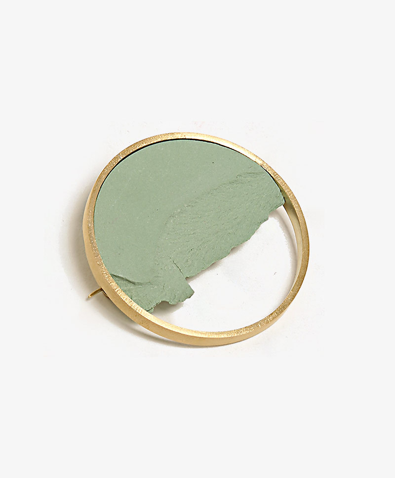 Брошь Circle Dorado Green