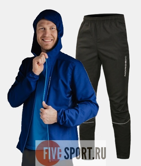 Nordski Run костюм для бега мужской Navy-Black
