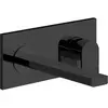 Gessi Emporio Via manzoni 44895#299 Bнешняя часть для настенного смесителя с длинным изливом, без донного клапана, цвет: Black XL