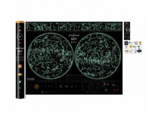 Карта звездного неба Star Map of the SKY 1DEA.ME