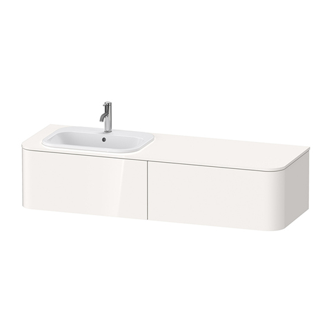 Duravit Happy D.2 Plus HP4954L2222 Тумба подвесная 354x1600x550мм 2 ящика, SX, цвет: белый глянцевый