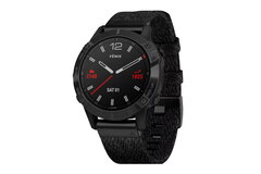 Мультиспортивные часы Garmin Fenix 6 Sapphire Black DLC with Heathered Black Nylon Band