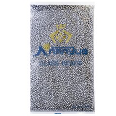 
          Бисер Alingar размер №8 вес 450 гр., серебро перламутровый, непрозрачный, пакет