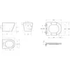 Cezares CZR-6601-TH-TOR/SC STYLUS-TOR Унитаз подвесной безободковый со смывом "Торнадо" с сиденьем дюропласт soft close