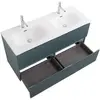 BelBagno UNO-1200-4C-SO-AO База под раковину подвесная с фрезерованными ручками по всей длине фасада с четырьмя выкатн. ящ., Голубой Матовый, 1200x455x608