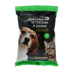 Влажные салфетки для глаз и ушей Teddy Pets