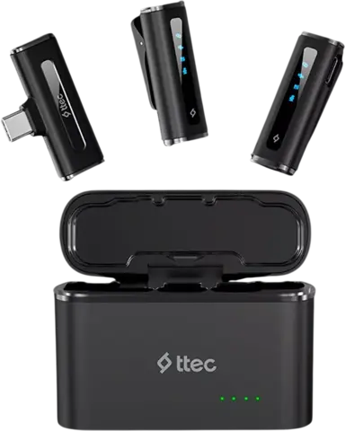 Микрофонная система TTEC GoMic Plug&Play Universal Wireless Lavalier Microphone Kit, черный