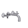 Gessi Inciso 58194#149 Встраиваемый смеситель для ванны на 3 отверстия с изливом 190-170мм (внешние части), цвет: finox