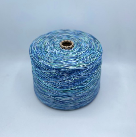 Pinori Filati (пр.Италия), art- Recy-Cot, 333м(смотка в 5 нитей)/100гр.100% хлопок, цвет-Альпийский луг, арт.30303