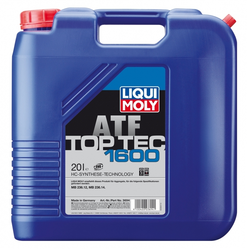 Масло трансмиссионное Liqui Moly Top Tec ATF 1600 20л