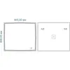 Art&Max Firenze AM-FIR-900-800-DS-F-H Зеркало с подсветкой, цвет: белый