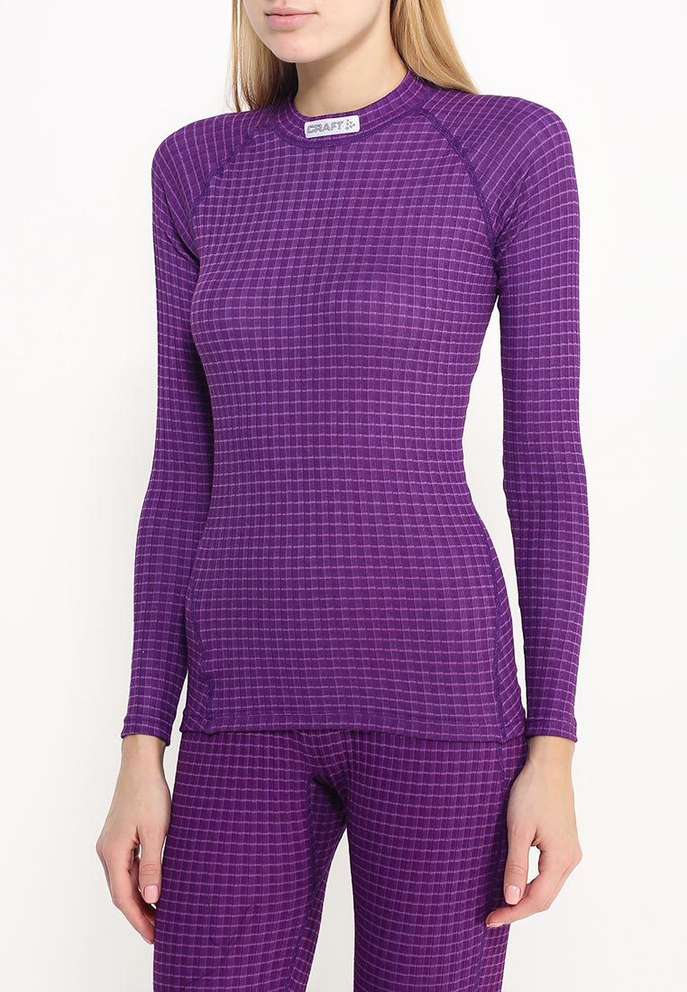 Термобелье рубашка Craft Warm Wool женская фиолетовая - 2