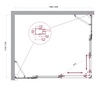 BelBagno Luce LUCE-AH-22-140/115-C-CR Душевой уголок, 140x115, цвет: хром