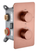 Boheme Cell 134-3-CB Смеситель встроенный с термостатом 3-х проходной, цвет: брашированная медь