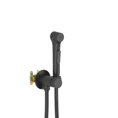 Aquatek AQ1020MB AQ1020MB ЕВРОПА комплект для гигиенического душа встроенный (смеситель + гигиеническая лейка + шланг), матовый черный фото