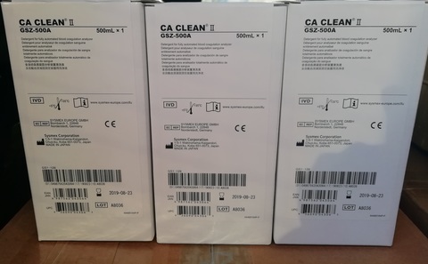 Моющий раствор CA Clean II для коагулометров CA Sysmex,1х500 мл Sysmex Corporation, Japan/Сисмекс Корпорейшн, Япония