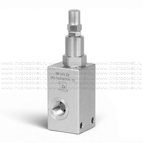 Фото VMP-G3/8-250 - Предохранительный клапан трубный тройником G3/8, 50-250 бар