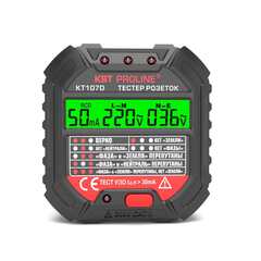 Тестер розеток и УЗО КТ 107D серия PROLINE КВТ