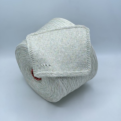 Авторская смотка, 230м, Лен, Полиэстер(пайетка), Хлопок, Полиэстер(люрекс), Мультиколор, 41195