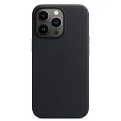 Кожаный чехол с поддержкой MagSafe Apple Leather Case для iPhone 13 Pro, Midnight (Темная ночь)