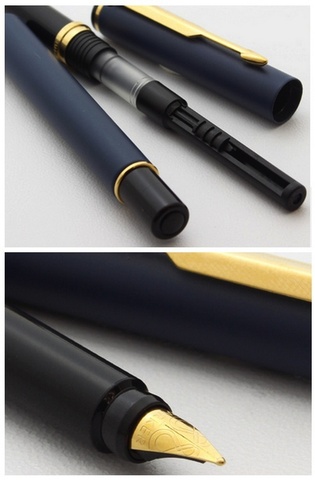 Ручка перьевая Parker Rialto F95, Matte Black GT, F  (S0152240)