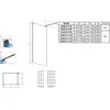 Radaway 10013120-54-55 NES Black Walk-in II 120 Factory