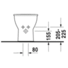 Duravit Darling New 2250100000 Биде напольное