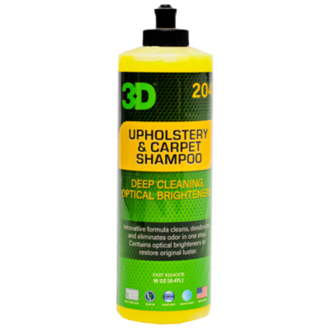 3D Шампунь для ковров, сидений, велюра и обивки Upholstery and Carpet Shampoo 0,48л