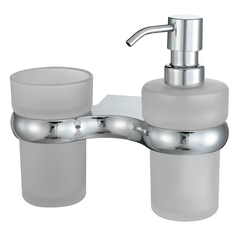 WasserKRAFT Berkel K-6889 Держатель стакана и дозатора, цвет: хром фото