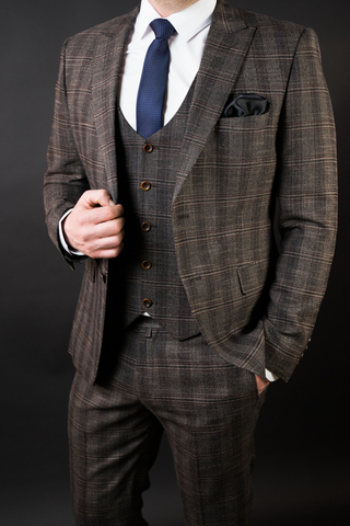 Костюм мужской - тройка Slim Fit Cesare Mariano 02/095