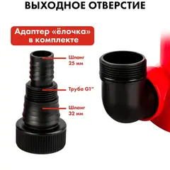 Насос дренажный QUATTRO ELEMENTI Drenaggio 400 Zero (400 Вт, 7000 л/час, 7 м) 241-802