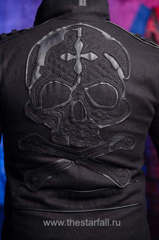 Affliction | Пальто мужское BASSLINE 110OW070 аппликация на спине