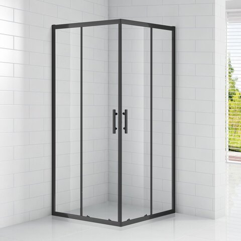 Cezares ECO-O-A-2-100-C-NERO Душевой уголок 100x100, цвет: чёрный