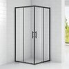 Cezares ECO-O-A-2-100-C-NERO Душевой уголок 100x100, цвет: чёрный