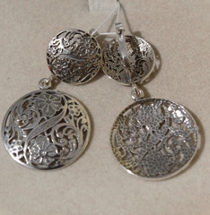 Дария (серьги из серебра)
