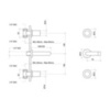 Bongio Aqua 40538/2АOR Смеситель для раковины настенного монтажа