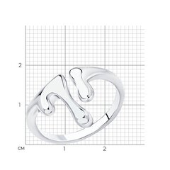 94013147 - Кольцо из серебра разъемное коллекция SKLV | Liquid metal Жидкий металл