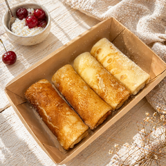 Блины с творогом и вишней / 400 гр