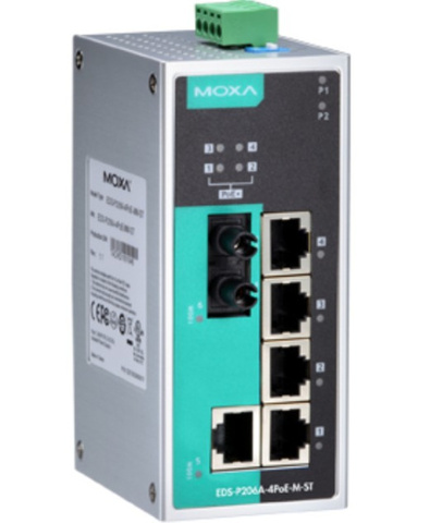 Коммутатор PoE MOXA EDS-P206A-4PoE-M-ST-T