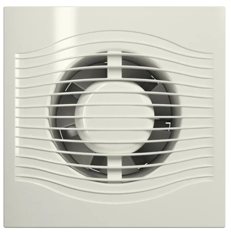 SLIM 4C Ivory, Вентилятор осевой вытяжной с обратным клапаном D 100, декоративный (под заказ)