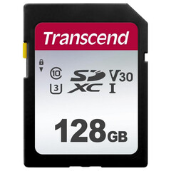 Карта памяти Transcend 300S SDXC 128Gb UHS-I Cl10, TS128GSDC300S